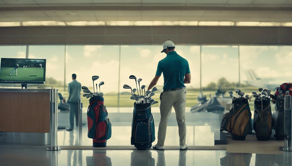 travelling with golf clubs