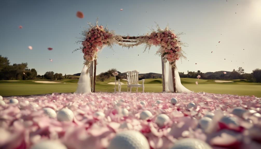 golf themed wedding decorations