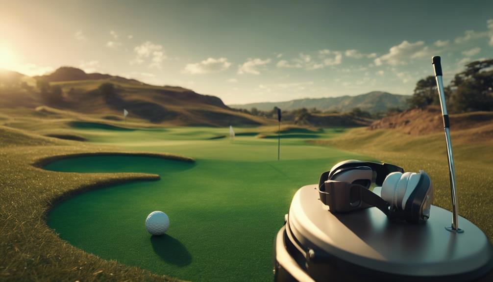 golfing in virtual reality