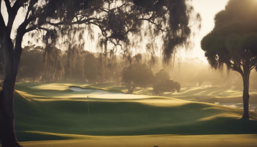 idyllic golf course setting